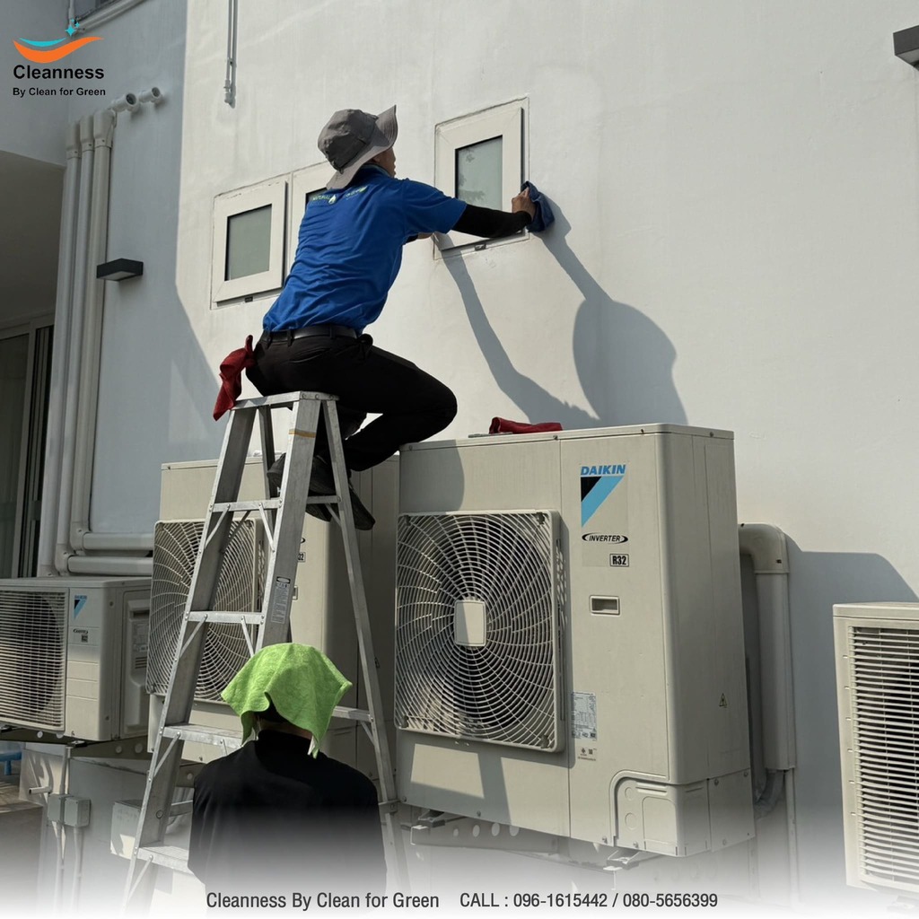 ทำความสะอาดผนังอาคาร 3