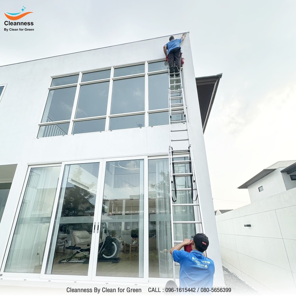 ทำความสะอาดผนังอาคาร 5