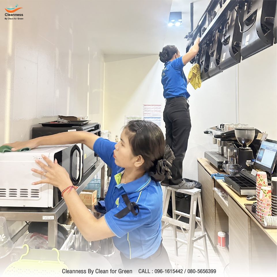 ตัวอย่างงานล้างห้องครัวภายในบ้าน