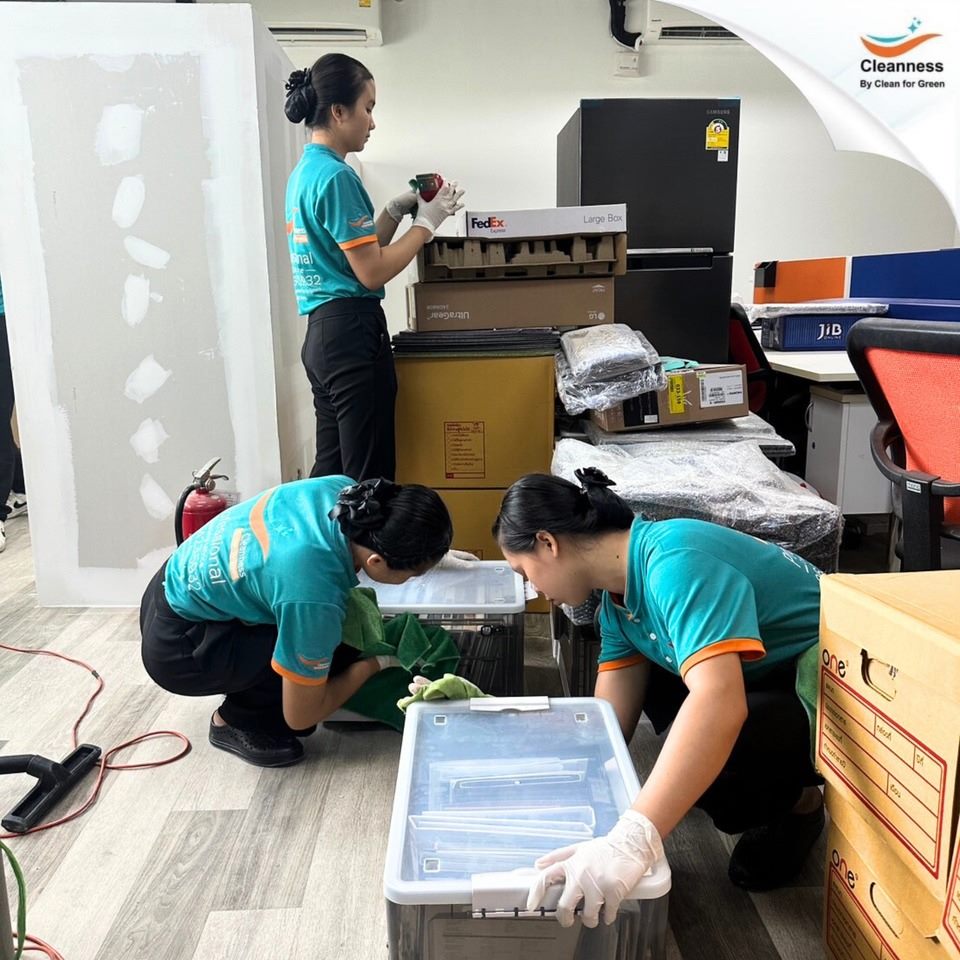 ตัวอย่างบริการทำความสะอาดครัวและเครื่องใช้